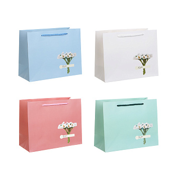 Пакет тм Fntastic подарочный, M 18x23x10см, бумага, арт.29, 4 дизайна