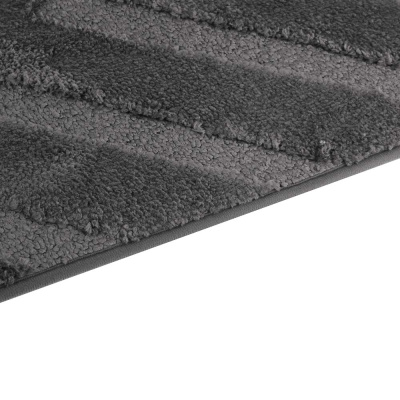 Коврик для ванной комнаты тм VETTA Plaza, махровый жаккард 100+800+700г/м² тп-основа, 80х50см, 2 цв.