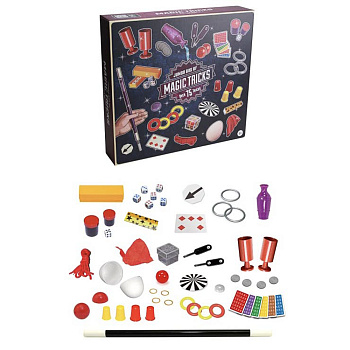 ИГРОЛЕНД Игра настольная "Маленький Фокусник" 65 фокусов, ABS, PP, PS, текстиль, картон, 27х5,5х25см