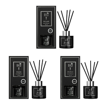 NEW GALAXY Диффузор LuxBlack, 40 мл, (Dubai, Miami, Paris)