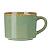 MILLIMI Кантри кружка 230мл, керамика, зеленый