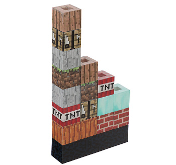 Светильник-ночник BY Блоки, 3W, USB, 13x3x15см, пластик, чёрный