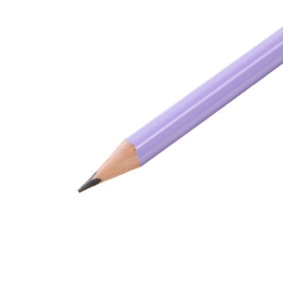 Карандаши чернографитные ClipStudio 3 шт, с ластиком, HB, дерево, трехгранный корпус неон/пастель