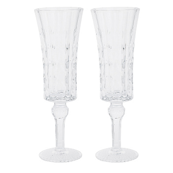 Набор бокалов для шампанского тм MILLIMI Грейс, 110мл, стекло, 2 шт