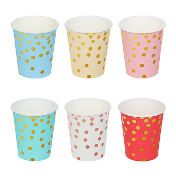 Набор бумажных стаканов тм Fntastic, 6 шт, 200 мл, 6 цв.