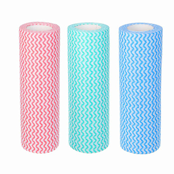 VETTA Набор салфеток из вискозы 50шт в рулоне, 25x30см, 35г/кв.м., 3 цвета