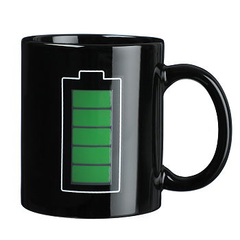 MILLIMI Батарейка Кружка 350мл с терморисунком, керамика