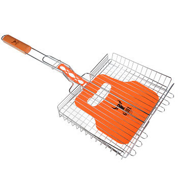 GRILLBOOM Решетка-гриль хром., 56х(23х30х4) см, веер 20х30 см