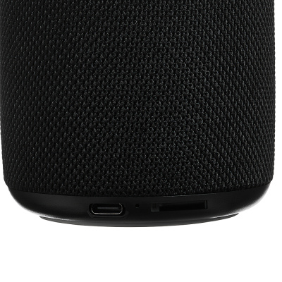 Колонка беспроводная BY GlowSound Mini, 5 Вт,подсветка, 1200мАч, microSD, ВШГ 12x8x8см, черный