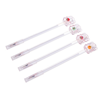 Ручка шариковая синяя, с наконечником в форме акрилового мишки, 4 дизайна, шоу-бокс