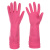Перчатки с манжетой тм VETTA, размер М, 38см, пара 100г, латекс, розовый цвет Перчатки с манжетой тм VETTA, размер М, 38см, пара 100г, латекс, розовый цвет