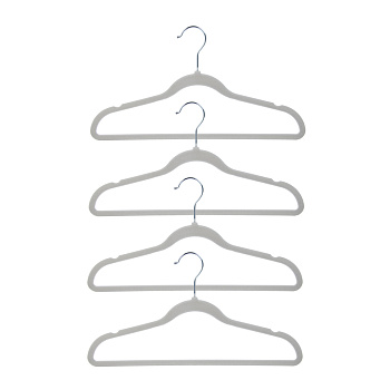 VETTA Набор вешалок для одежды 4шт, 42см, с покрытием флок