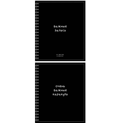 Тетрадь - перевертыш 96л. ClipStudio, А5, 2 обложки (внутри), гребень, мелованный картон, ВД лак