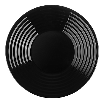 MILLIMI Бароло Тарелка закусочная 19см черная опаловое стекло