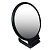 ЮНИLOOK Леон Зеркало настольное складное, зум х1,х2, пластик, стекло, 15,5х9,3х0,8см, черный
