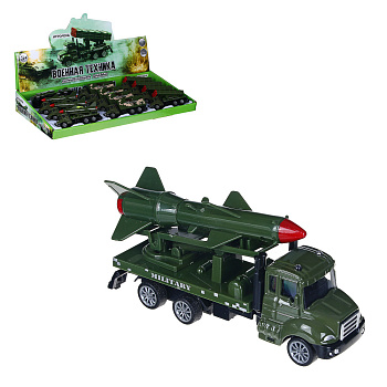 ИГРОЛЕНД Машина в виде военной техники, инерция, ABS, металл, 11,2x4,3x5,3см, 3 дизайна