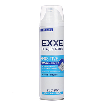Пена для бритья EXXE SENSITIVE для чувствительной кожи, 200 мл