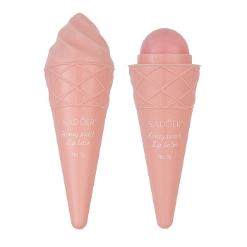 Бальзам для губ питательный с ароматом медового персика тм Sadoer, 6гр