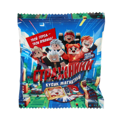 Сувенирный магнитный кубик "СТРАЖНИКИ" коллекция "Русские Супергерои", ABS, металл, тм BY
