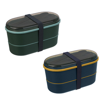 Ланч-бокс двухуровневый, полипропилен