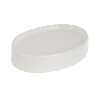 Мыльница тм VETTA Тиволи, керамогранит, белый, 12,5x8,5x3см