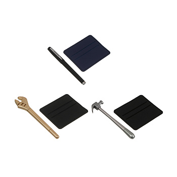 Набор подарочный тм LADECOR картхолдер, ручка, искусственная кожа, пластик, 3 вида