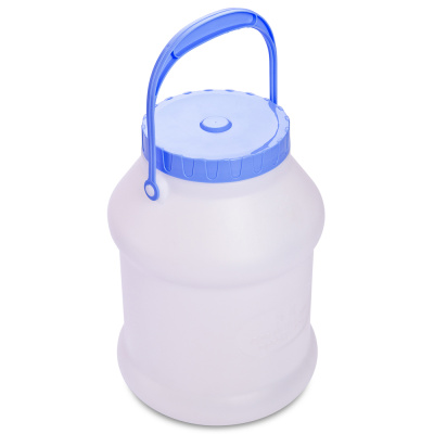 Бидон для пищевых продуктов 5л, ПНД, белый