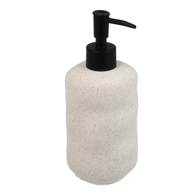 Диспенсер для жидкого мыла тм VETTA Верона 360мл, керамогранит, белый, 7,6x7,6x14/20см