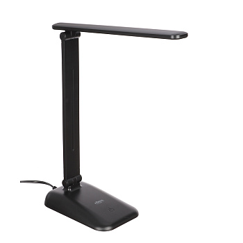 FORZA Светильник переносной настольный, 7 Вт, 350 Лм, 4000K, 220В, кабель 1 м, черный, пластик