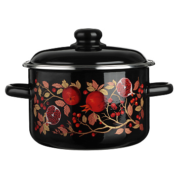 Гранат Кастрюля эмалированная 4л, индукция