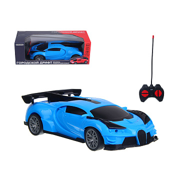ИГРОЛЕНД Машина радиоуправляемая "Городской дрифт", 4-канальный пульт, 5АА,PP, 21,5x9,5x7 см, 2 диз