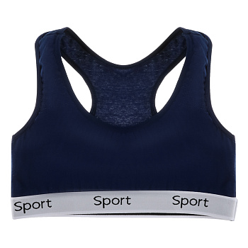 GALANTE Майка-топ с широкими лямками, р.42, 95% хлопок, 5% спандекс, синий, НБ25-21