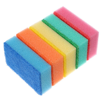 VETTA Набор губок для мытья посуды "Премиум" 5шт, 9,6х6,5х3см