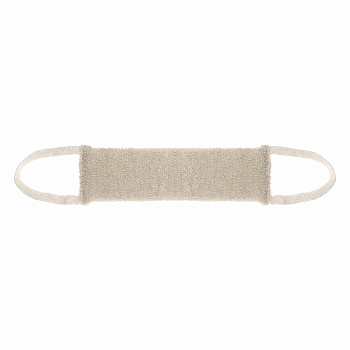Мочалка "Длинная", лён, поролон, 35х9см