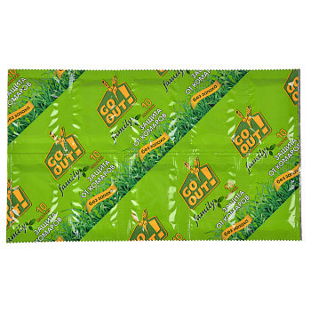 Пластины от комаров GO OUT, 10 шт, без запаха