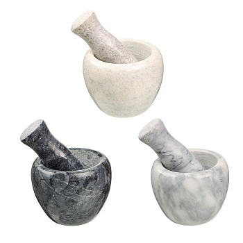 VETTA Ступка с пестиком, 10x7,5см, мрамор, 3 цвета