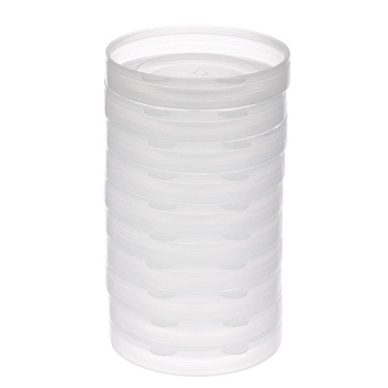 Набор "Горячих" крышек для консервирования банок 10шт полиэтиленовых прозрачных