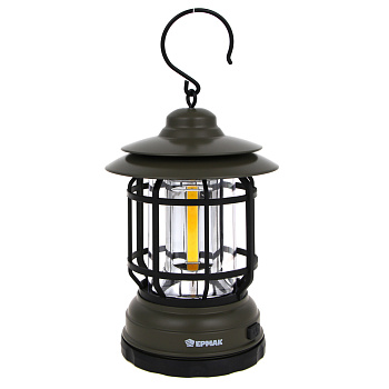 Светильник для кемпинга тм ЕРМАК, COB, 2 режима, 3хАА, 120х180х120 мм