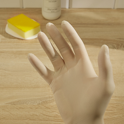 Перчатки тм VETTA, 10 шт, р-р M, латекс, белый цвет