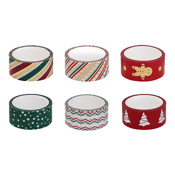 Набор декоративного скотча тм Сноубум, 3 шт, 1,5см x 3 м, бумага, 2 диз.