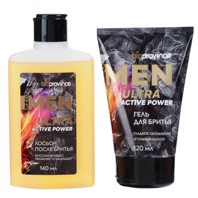Подарочный набор мужской BIO PROVINCE One Men:Гель для бритья,120мл+Лосьон после бритья,140мл