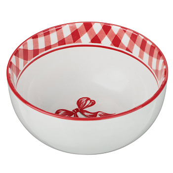 Салатник Черри тм MILLIMI, 14,3см, фарфор, белый