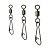 Набор вертлюгов с карабином тм AZOR FISHING, 5шт, №10+2, №12+1, №8+3