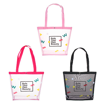 ЮL Айрис Сумка сетка пляжная, полиэстер, 40х35х10см, 3 цвета, СЗВЛ25-03