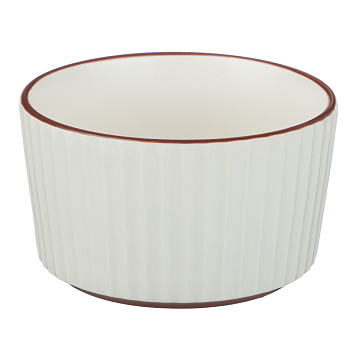 Салатник Лусия тм MILLIMI, 11см, фарфор, кремовый