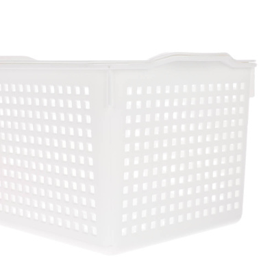 Корзинка Лофт 5,3л 295х185х145мм с крышкой белый, серый