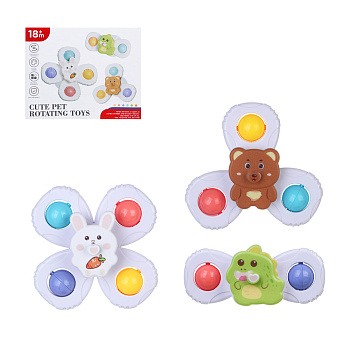 Развивающая игрушка сортер "Крутящиеся фигурки", ABS, силикон, 13,5х6х11см