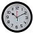 Будильник кварц d=15см, корпус черный "Классика", арт. В4-003