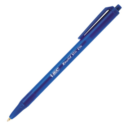 Авторучка шариковая BIC синяя с кнопкой "Раунд Стик Клик", наконечник 1,0 мм, 926376