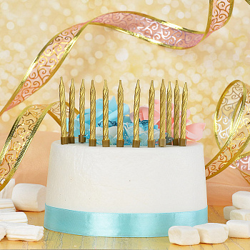 Набор свечей тм Fntastic 12 шт с подставками, парафин, 3 дизайна